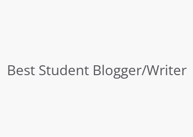 Best Student Blogger/Writer