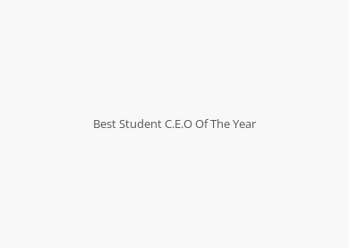 Best Student C.E.O Of The Year