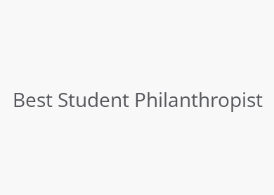 Best Student Philanthropist