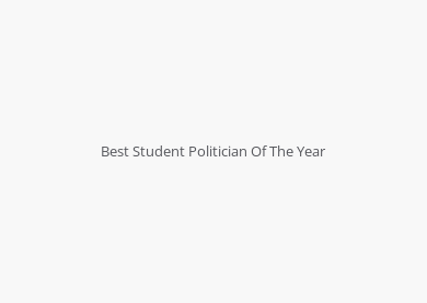 Best Student Politician Of The Year