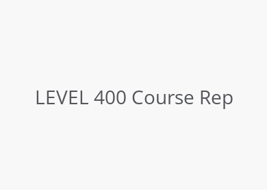 LEVEL 400 Course Rep