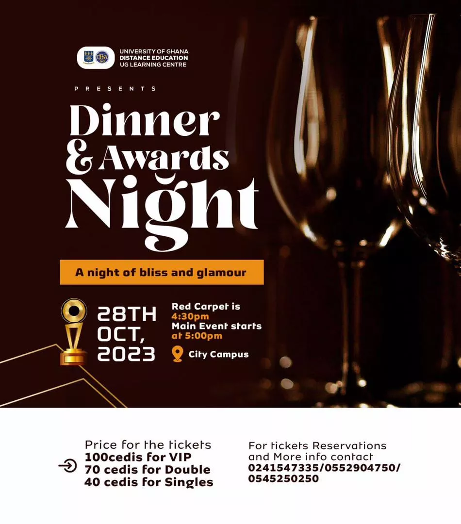 UNIVERSITY OF GHANA DISTANCE EDUCATION DINNER AND AWARDS NIGHT 2023